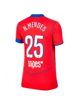Paris Saint-Germain Nuno Mendes #25 Replika Tredje Kläder Dam 2025-26 Kortärmad